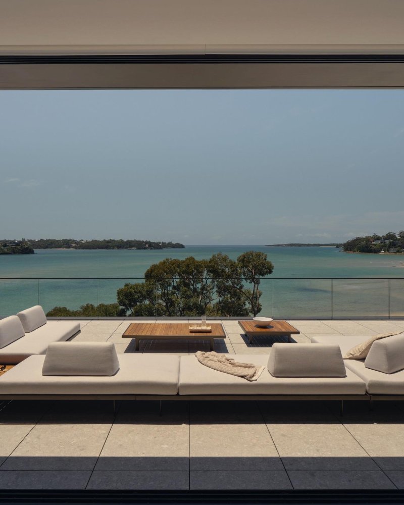 Room setting inside a King Living showroom